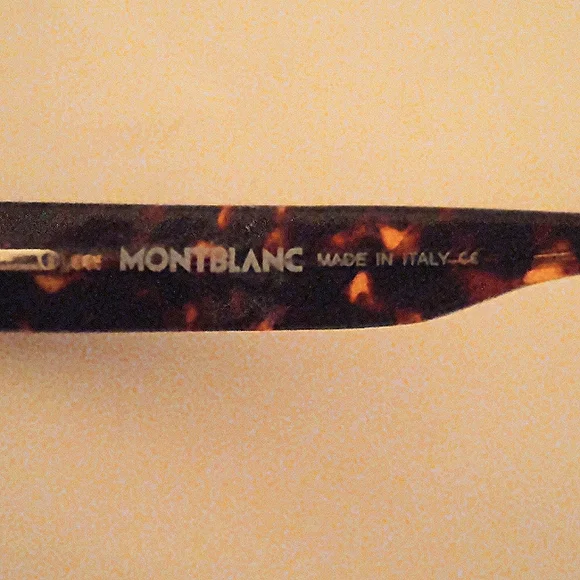 MONTBLANC MB106 303 Unisex Shinny Brown Tortoise Authentic Eyeglasses Frames - Picture 7 of 11